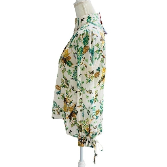 Antonio Melani The Nat Note Ivy Paisley Floral Print Voile Tie Sleeve Blouse - Picture 7 of 15